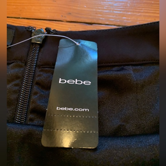 NWT! Bebe Women’s Black Lace Foil Midi Pencil Skirt Size 8 - Picture 8 of 11